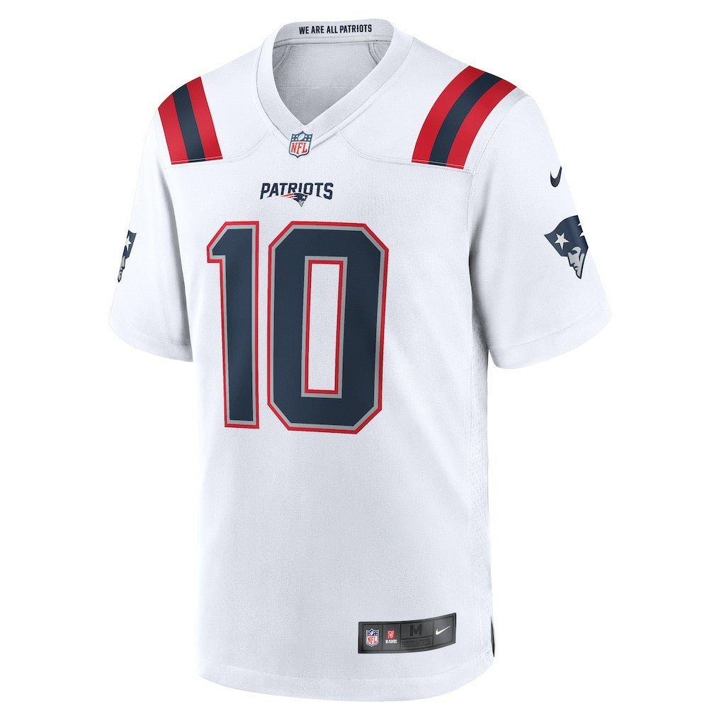 Drake Maye New England Patriots Player Game Jersey - White