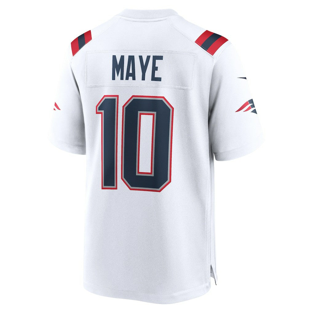Drake Maye New England Patriots Player Game Jersey - White