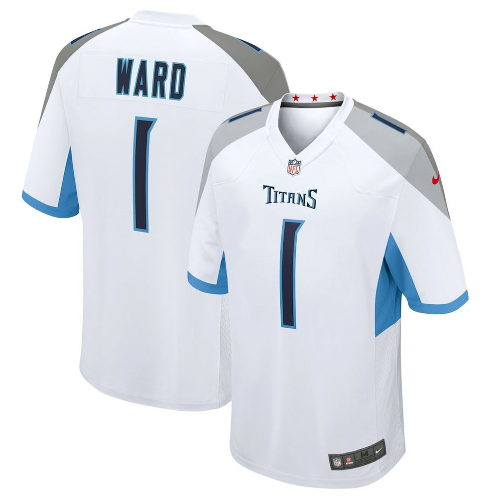 Cameron Ward Tennessee Titans 2025 NFL Draft First Round Pick Game Jersey - White