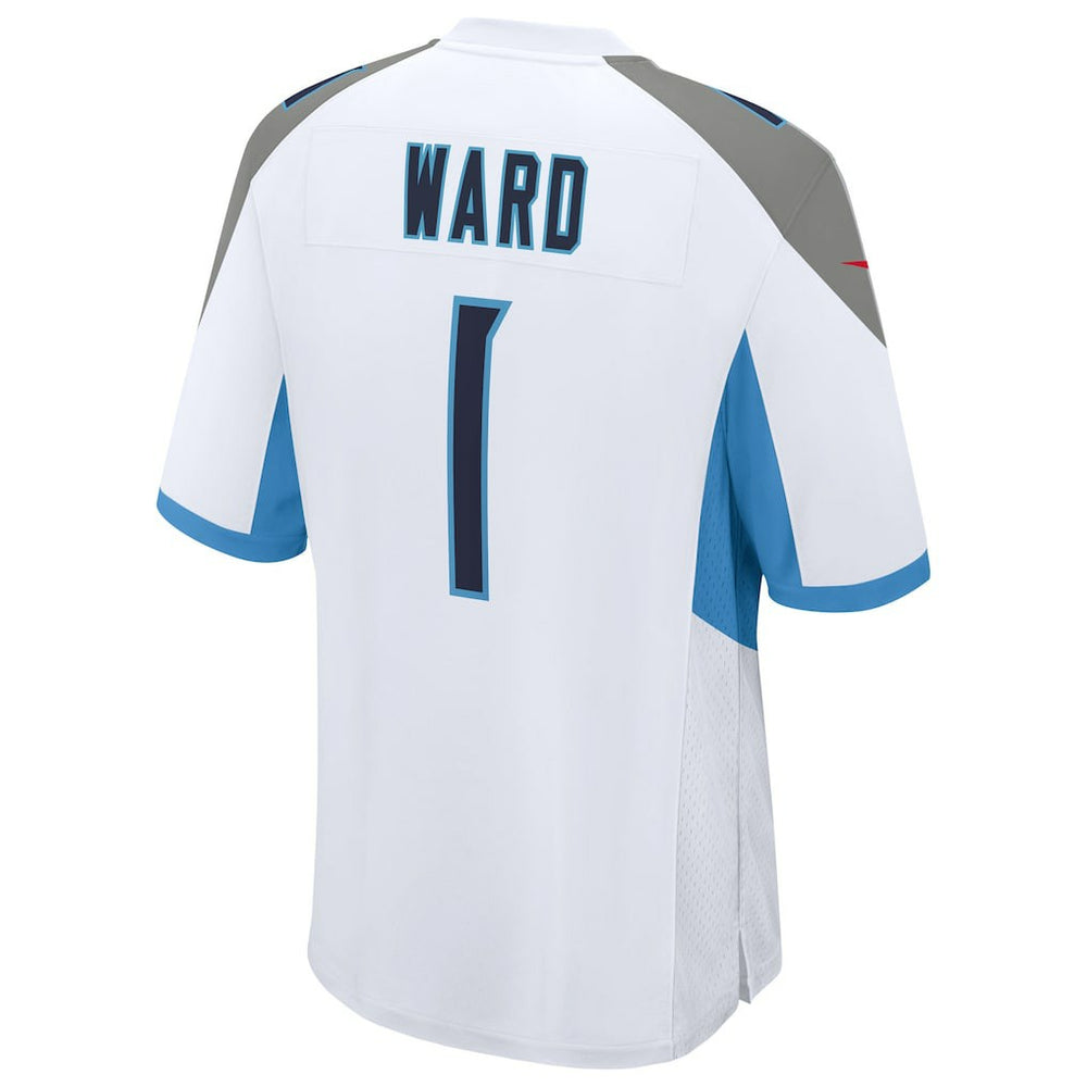 Cameron Ward Tennessee Titans 2025 NFL Draft First Round Pick Game Jersey - White