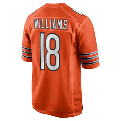 Caleb Williams Chicago Bears Alternate Player Game Jersey - Orange
