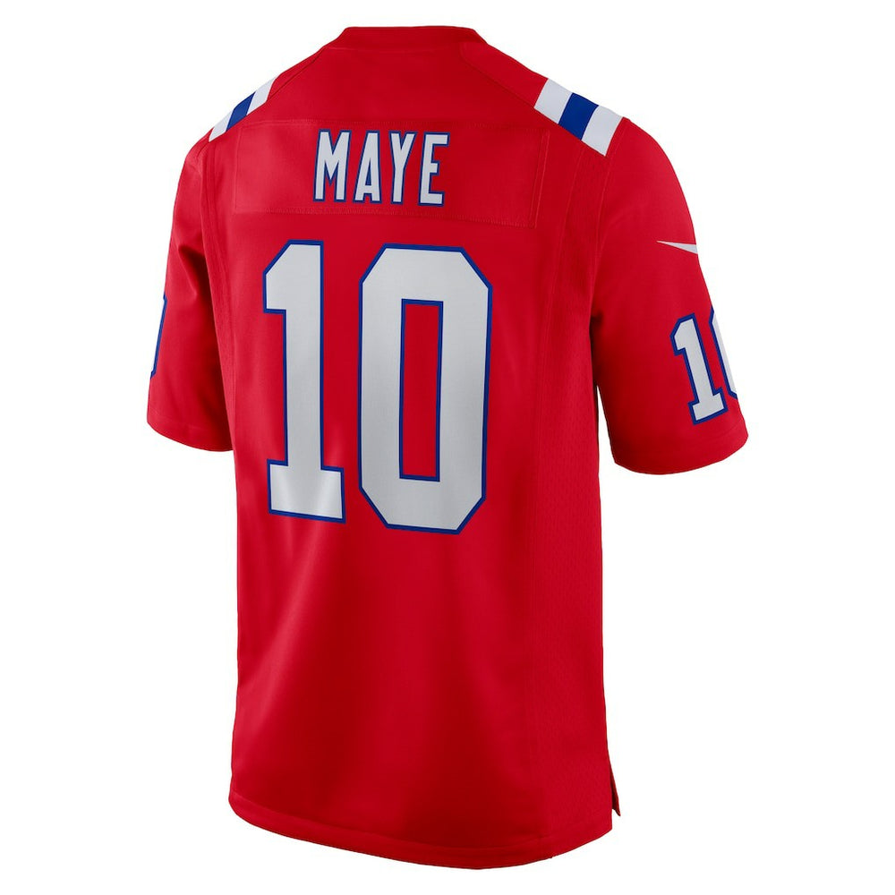 Drake Maye New England Patriots Player Game Jersey - Red