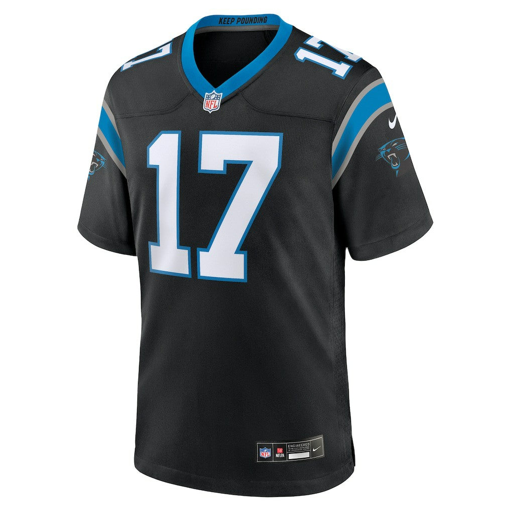 Xavier Legette Carolina Panthers 2024 NFL First Round Pick Game Player Jersey - Black
