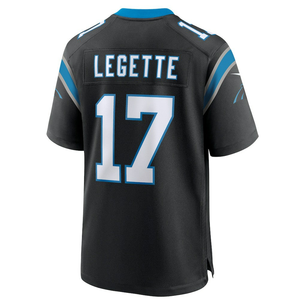 Xavier Legette Carolina Panthers 2024 NFL First Round Pick Game Player Jersey - Black