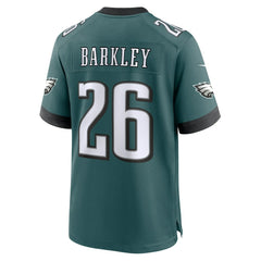 Saquon Barkley Philadelphia Eagles Game Player Jersey - Midnight Green