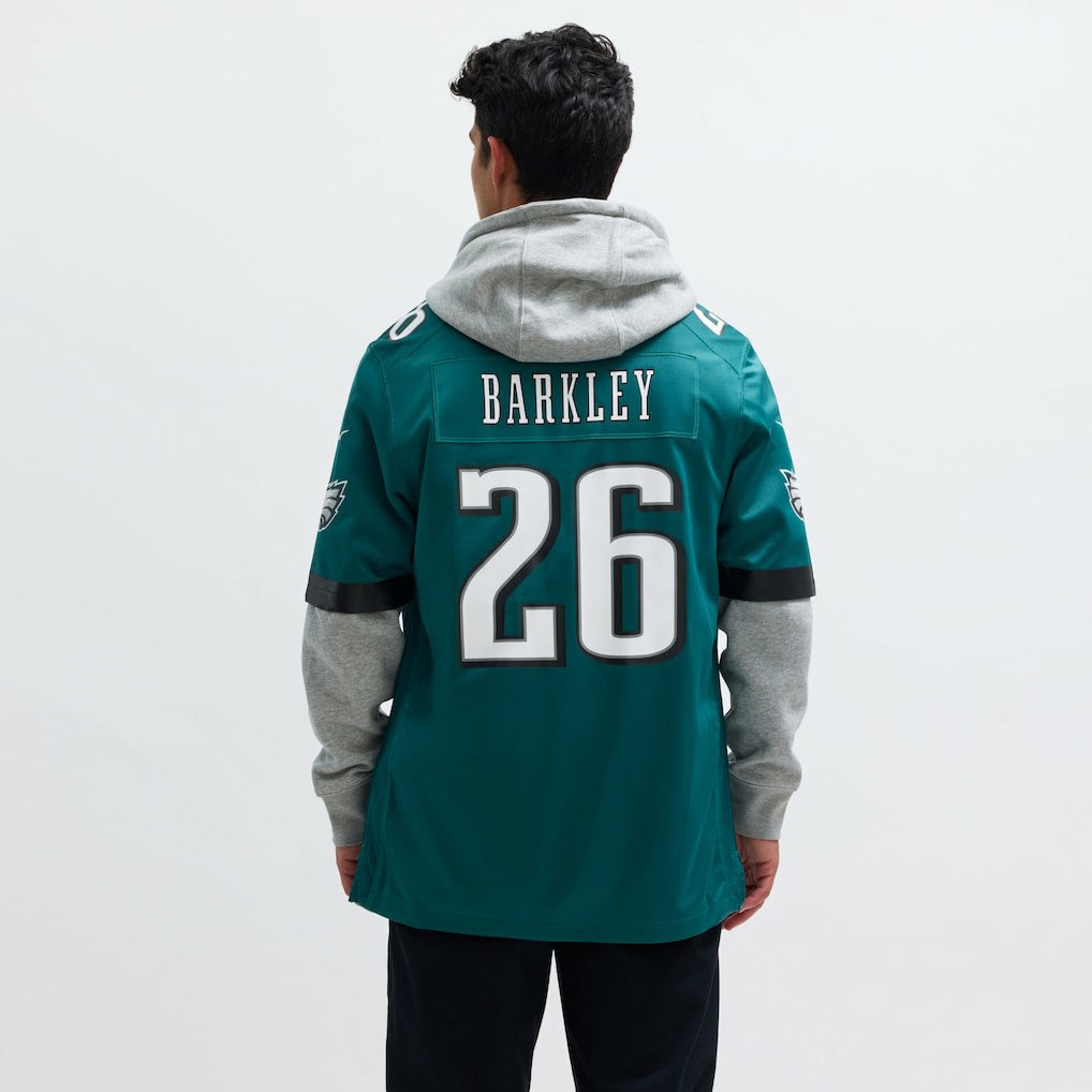 Saquon Barkley Philadelphia Eagles Game Player Jersey - Midnight Green