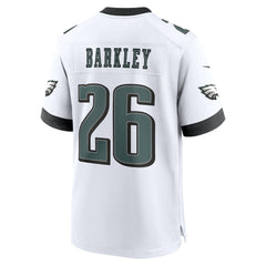 Saquon Barkley Philadelphia Eagles Game Jersey - White