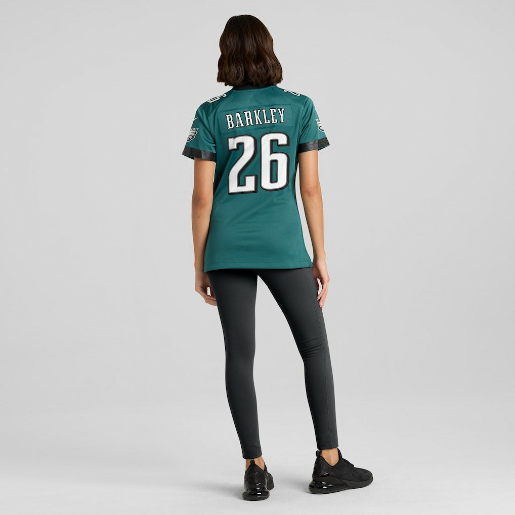 Saquon Barkley Philadelphia Eagles Women's Game Player Jersey - Midnight Green