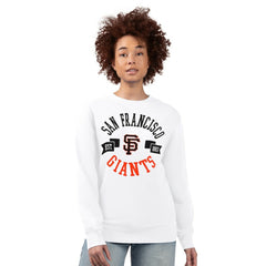 San Francisco Giants G-III 4Her by Carl Banks Women's Team Logo Fleece Pullover Sweatshirt White