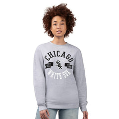 Chicago White Sox G-III 4Her by Carl Banks Women's Team Logo Fleece Pullover Sweatshirt Heather Gray