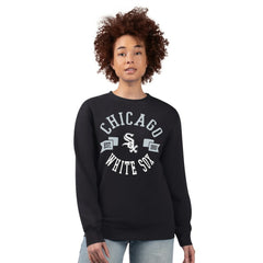Chicago White Sox G-III 4Her by Carl Banks Women's Team Logo Fleece Pullover Sweatshirt Black