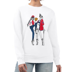 Boston Red Sox G-III 4Her by Carl Banks Women's Baseball Girls Fleece Pullover Sweatshirt White