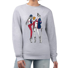 Minnesota Twins G-III 4Her by Carl Banks Women's Baseball Girls Fleece Pullover Sweatshirt Heather Gray