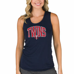 Minnesota Twins Concepts Sport Women's Marathon Racerback Tank Top Navy