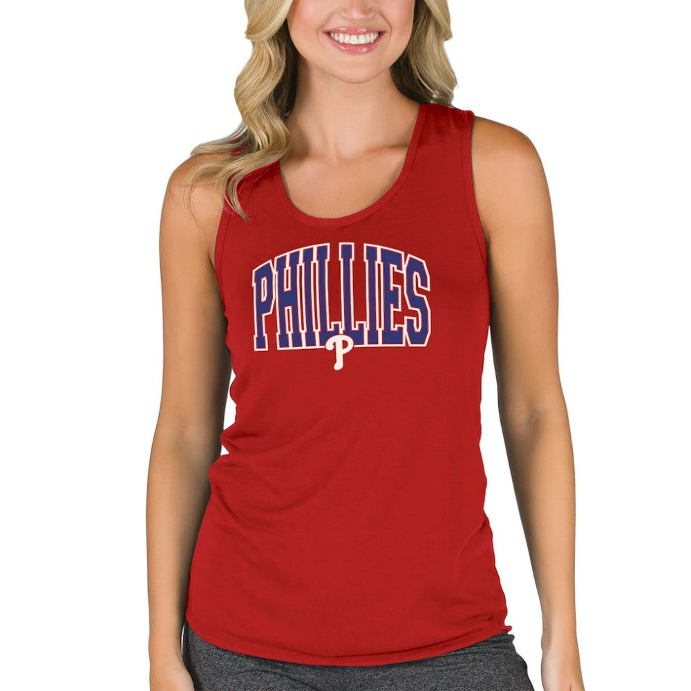 Philadelphia Phillies Concepts Sport Women's Marathon Racerback Tank Top Red