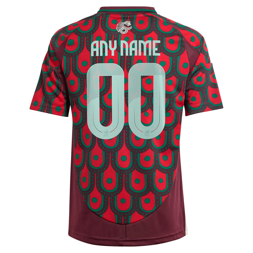Mexico National Team Youth 2024 Home Replica Custom Jersey Green - Adidas