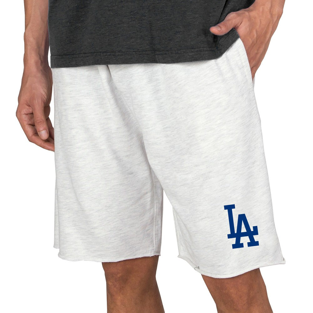 Los Angeles Dodgers Concepts Sport Mainstream Terry Tri-Blend Shorts Oatmeal