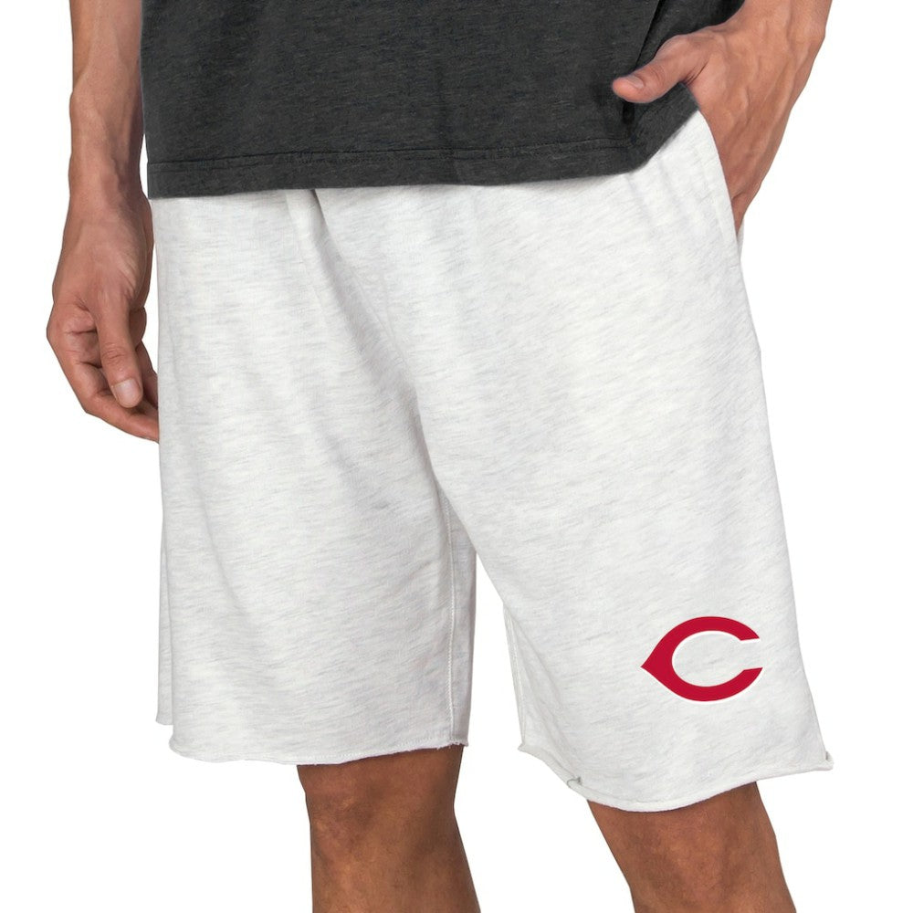 Cincinnati Reds Concepts Sport Mainstream Terry Tri-Blend Shorts Oatmeal