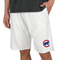 Chicago Cubs Concepts Sport Mainstream Terry Tri-Blend Shorts Oatmeal