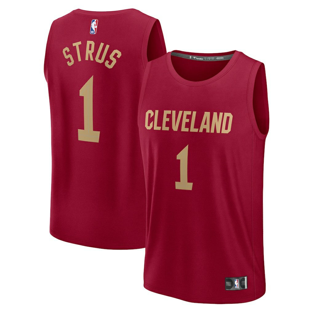 Max Strus Cleveland Cavaliers Fast Break Player Jersey sale - Icon Editi- Wine