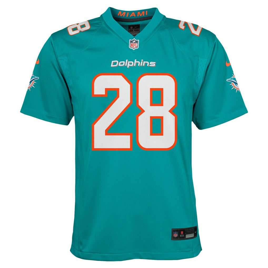 De��Von Achane Miami Dolphins Youth Game Jersey - Aqua