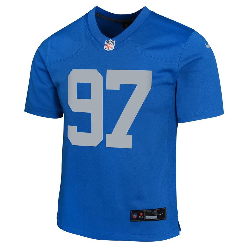 Aidan Hutchinson Detroit Lions Youth Game Jersey - Blue