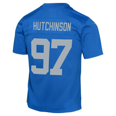 Aidan Hutchinson Detroit Lions Youth Game Jersey - Blue