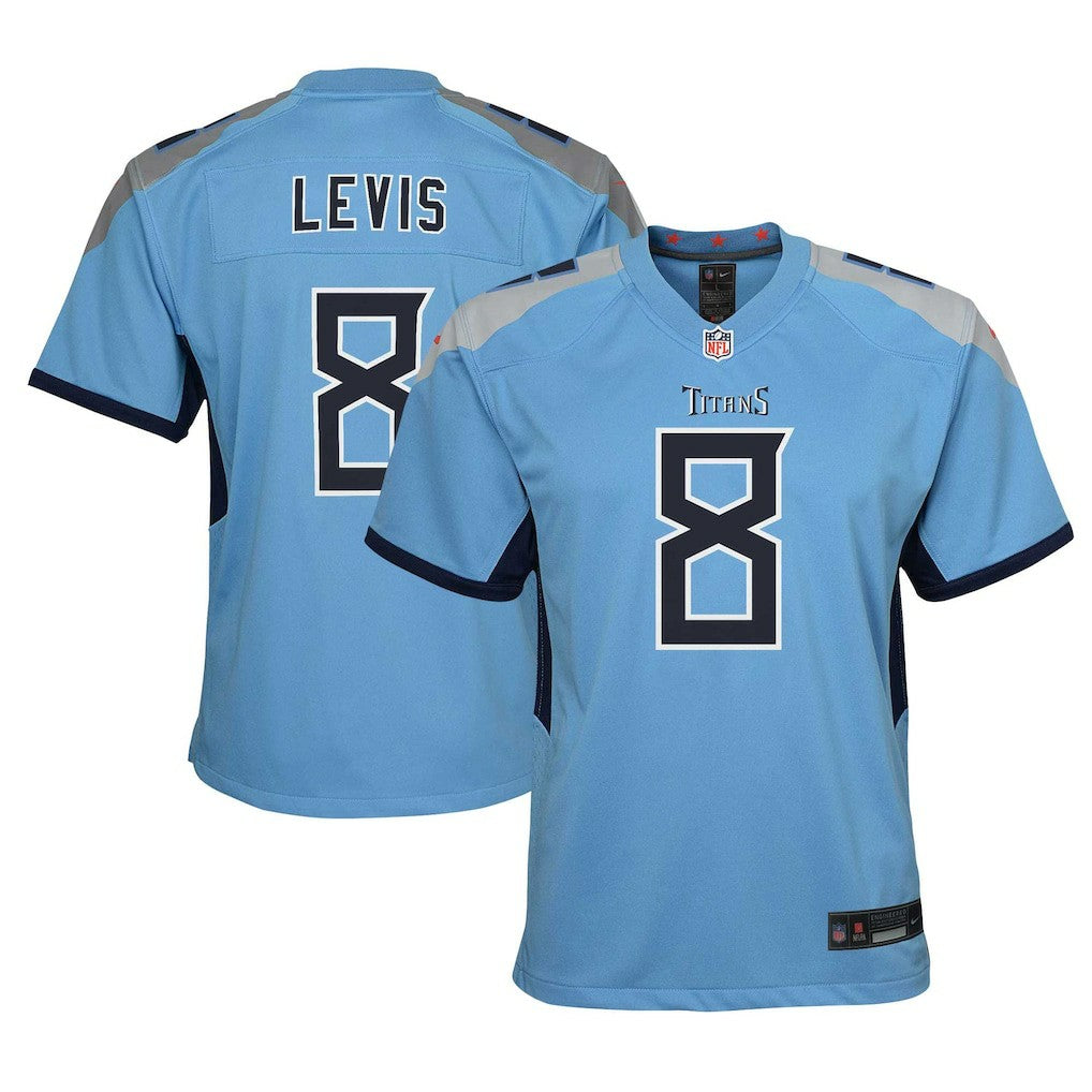 Will Levis Tennessee Titans Youth Game Jersey - Light Blue