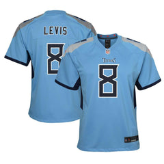 Will Levis Tennessee Titans Youth Game Jersey - Light Blue