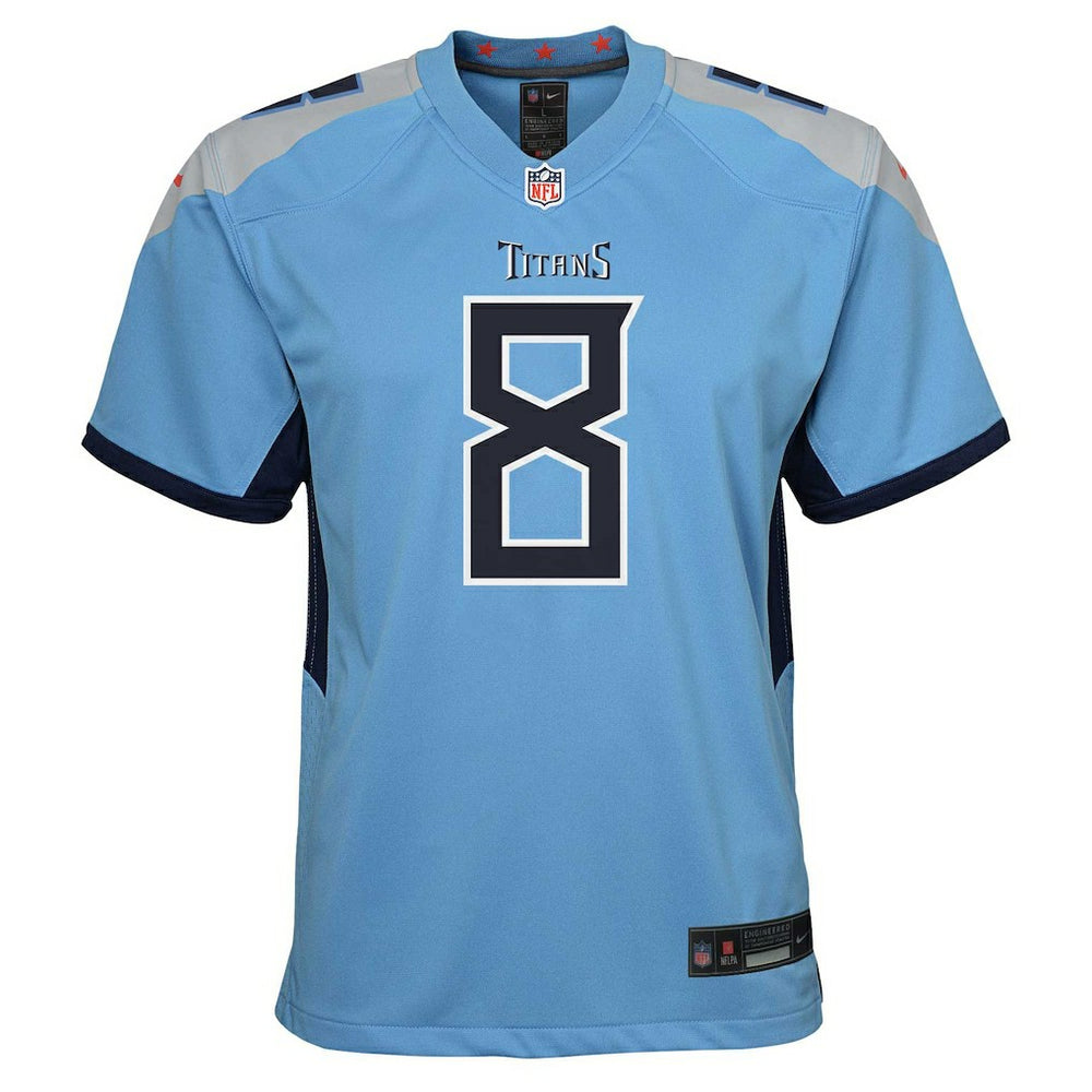 Will Levis Tennessee Titans Youth Game Jersey - Light Blue