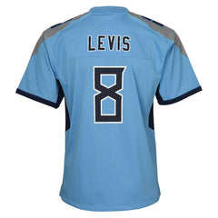 Will Levis Tennessee Titans Youth Game Jersey - Light Blue