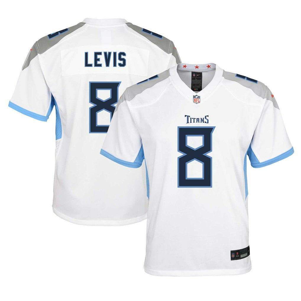 Will Levis Tennessee Titans Youth Game Jersey - White