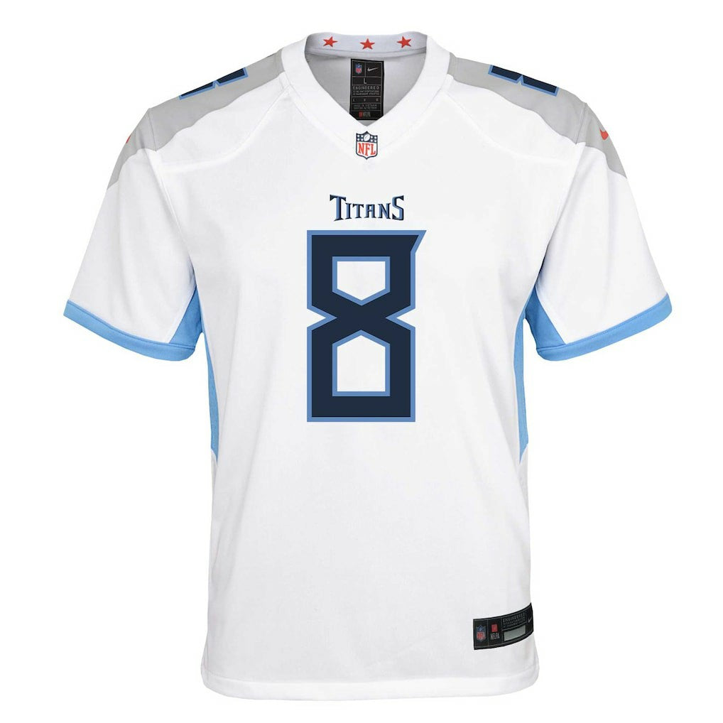Will Levis Tennessee Titans Youth Game Jersey - White