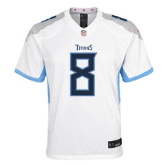 Will Levis Tennessee Titans Youth Game Jersey - White