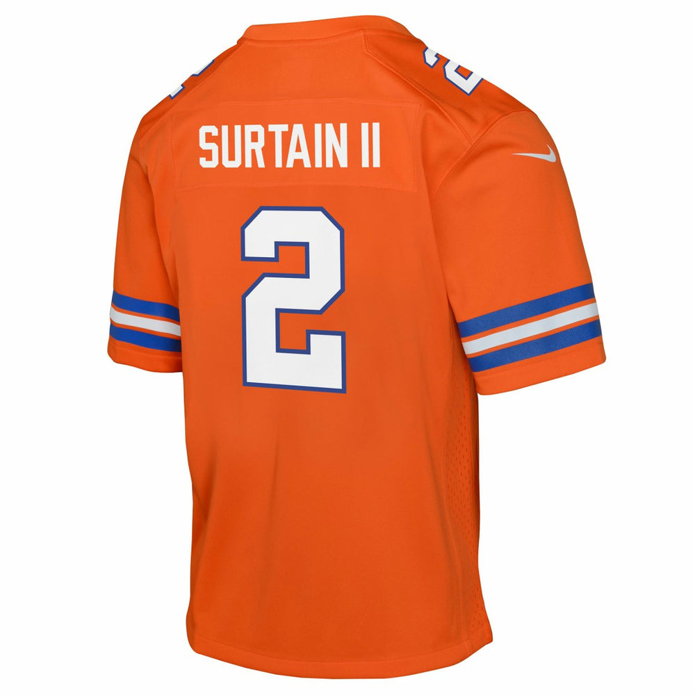 Patrick Surtain II Denver Broncos Youth Game Jersey - Orange