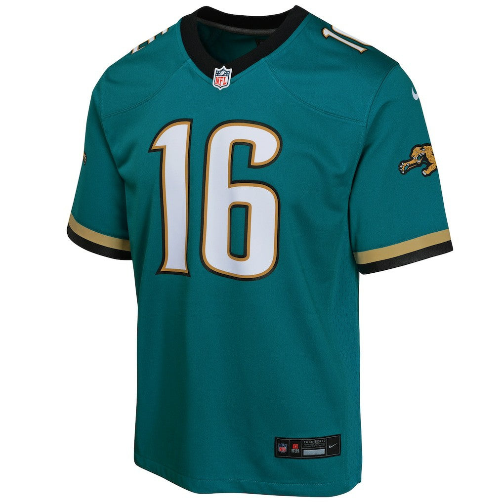 Trevor Lawrence Jacksonville Jaguars Youth Game Jersey - Teal