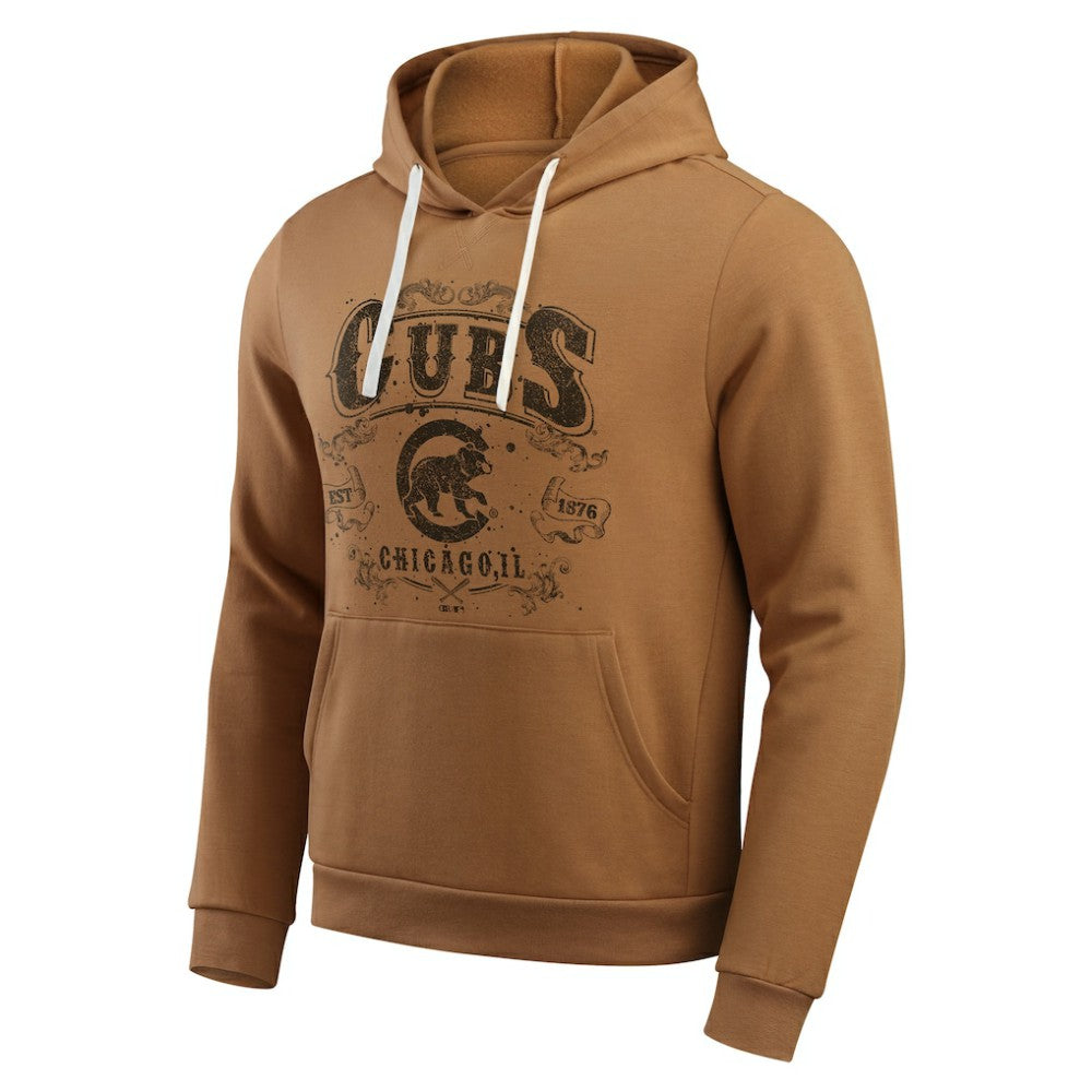 Chicago Cubs Darius Rucker Collection Camp Fleece Pullover Hoodie  Tan