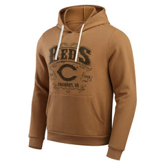 Cincinnati Reds Darius Rucker Collection Camp Fleece Pullover Hoodie  Tan