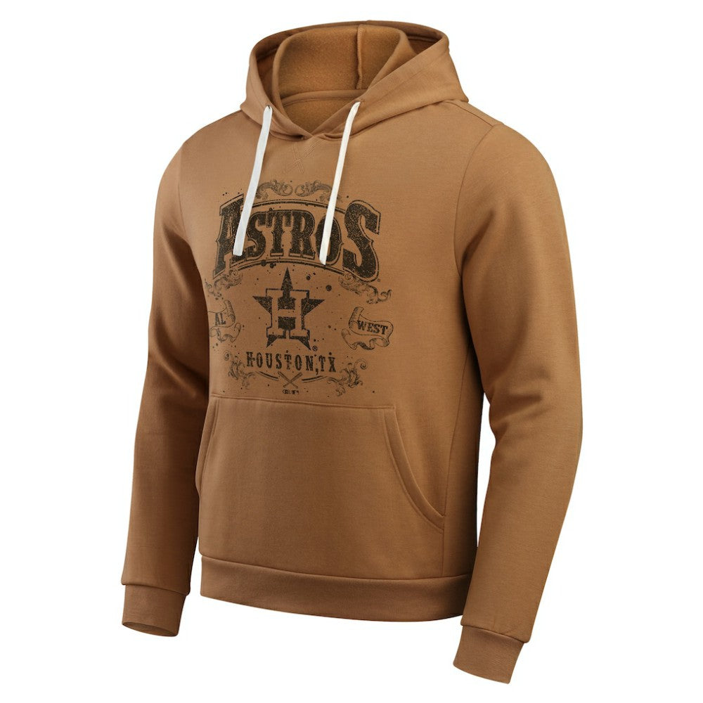 Houston Astros Darius Rucker Collection Camp Fleece Pullover Hoodie  Tan