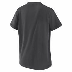 Minnesota Twins WEAR by Erin Andrews Women's Domestic Box Color Boyfriend T-Shirt Charcoal