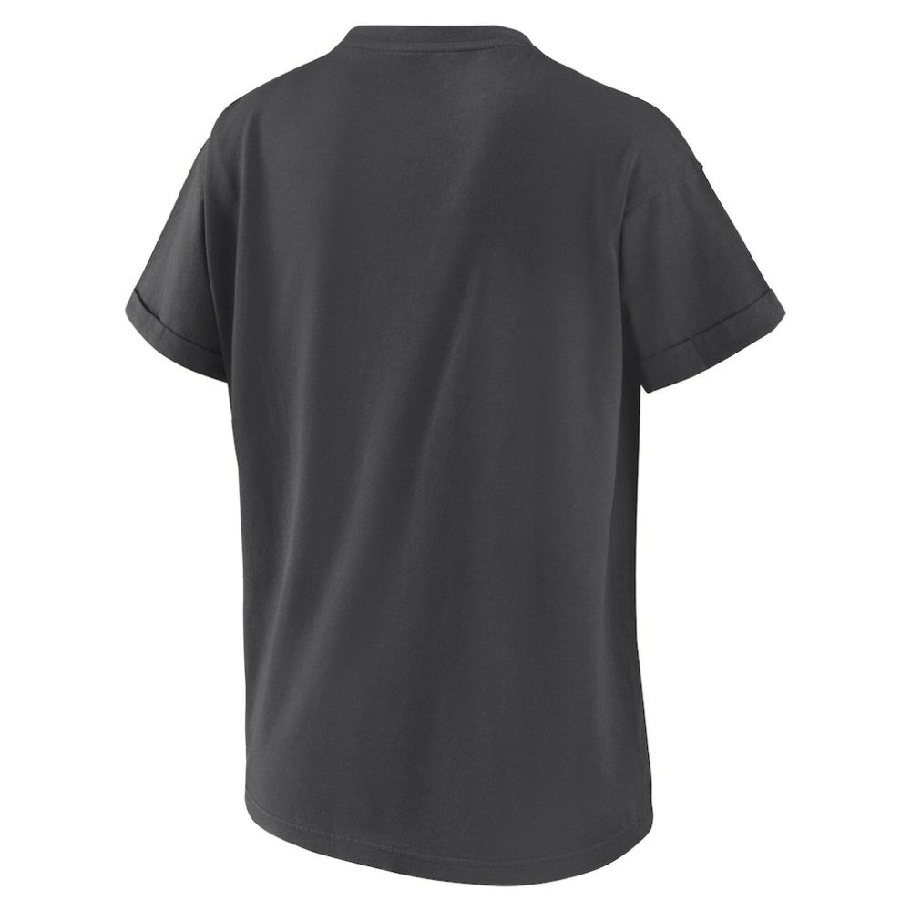 Detroit Tigers WEAR by Erin Andrews Women's Domestic Box Color Boyfriend T-Shirt Charcoal