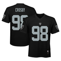 Maxx Crosby Las Vegas Raiders Youth Replica Player Jersey - Black outlet