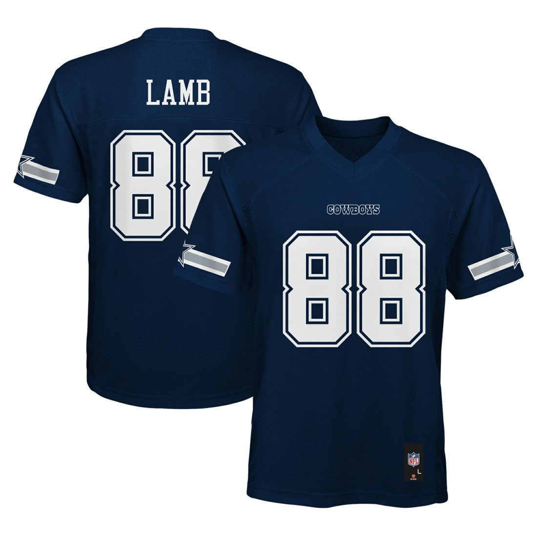 CeeDee Lamb Dallas Cowboys Youth Replica Player Jersey - Navy online