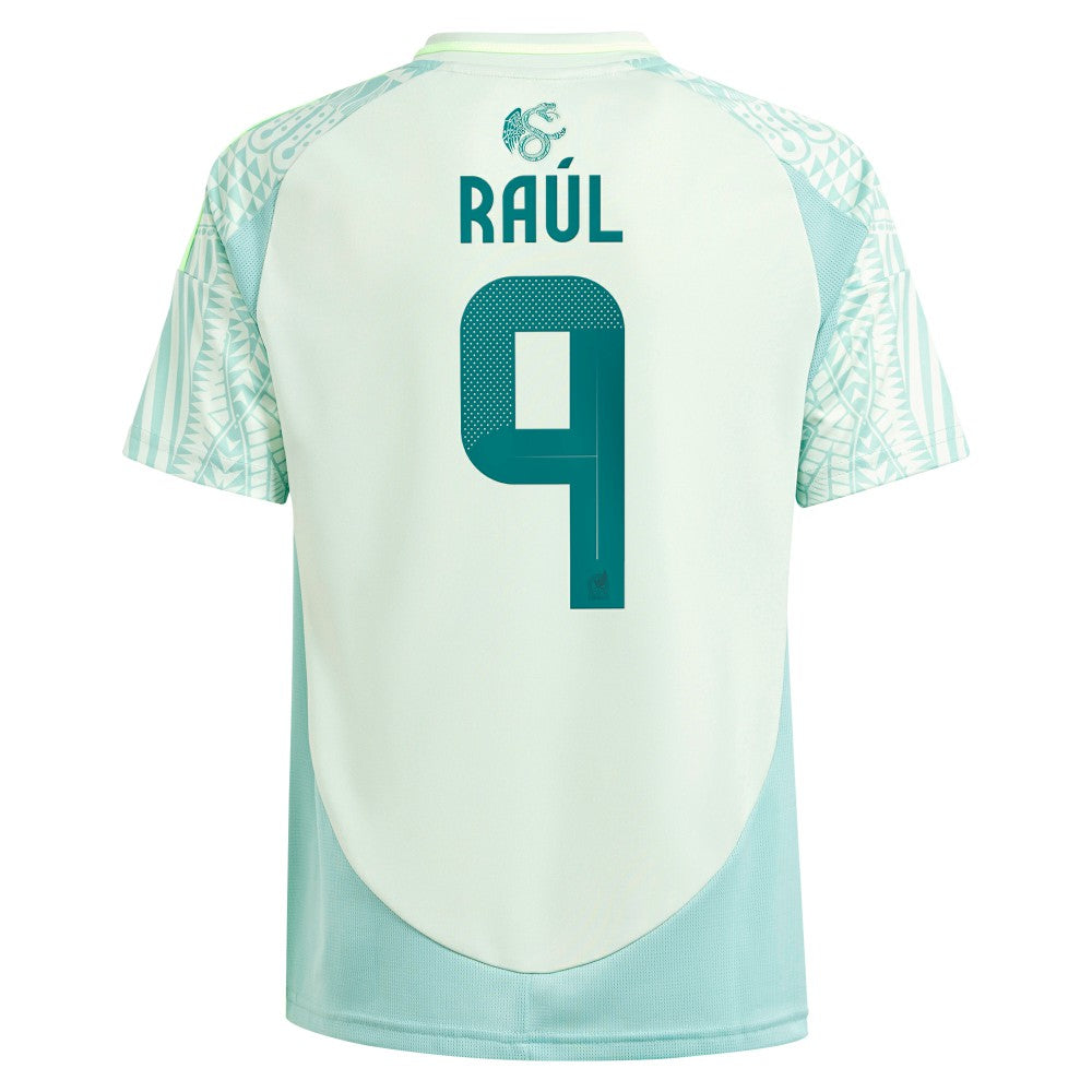 Raul Jimenez Mexico National Team Youth 2024 Away Replica Player Jersey Green - Adidas