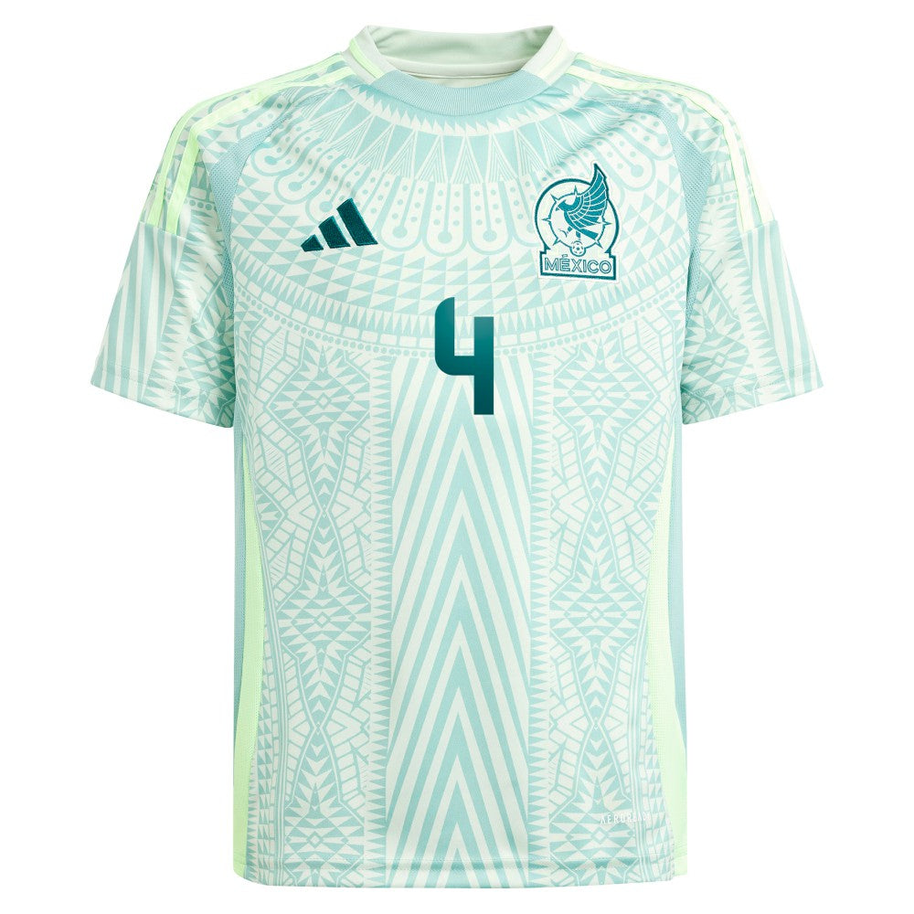 Edson Alvarez Mexico National Team Youth 2024 Away Replica Player Jersey Green - Adidas