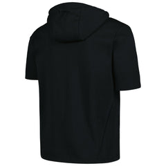Cincinnati Reds Levelwear Recruit Short Sleeve Full-Zip Hoodie Black