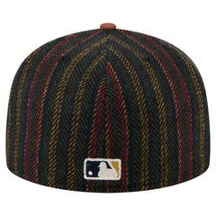 Chicago White Sox Vintage Herringbone 59FIFTY Fitted Hat Brown | New Era