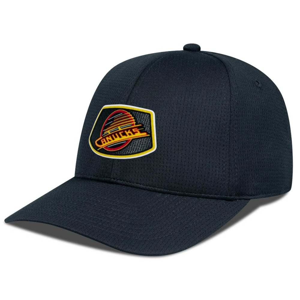 Vancouver Canucks Levelwear Retro Skylight Zephyr Adjustable Hat Black