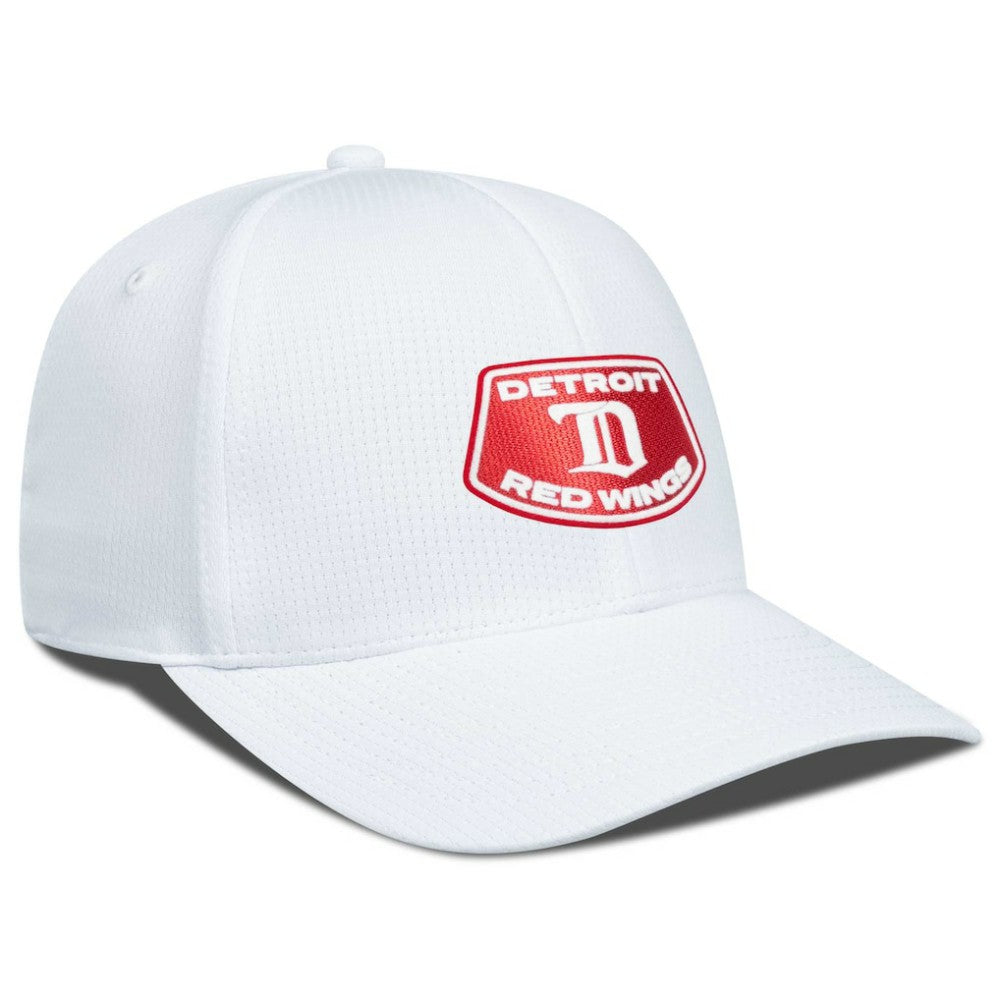 Detroit Red Wings Levelwear Retro Skylight Zephyr Adjustable Hat White