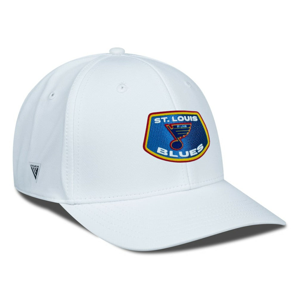 St. Louis Blues Levelwear Retro Skylight Rise Flex Hat White